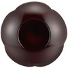 Mitani M17347-5 Yamanaka Lacquerware Medium Plate, Dark Brown, 5.9 inches