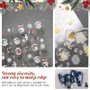 10 Sheets Snowflake Nail Art Stickers 3D Self Adhesive Christmas