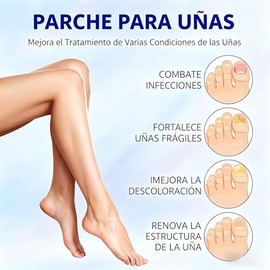 84 Parches para Uñas con Pies, Tratamiento para de Uñas Pies, Parches Extra Fuertes Reparación en 8 Horas, Fortalecedor y Protector de Uñas, Mejora el