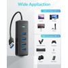 PHIXERO USB 3.2 Gen1 Compact Hub, USB A 4-Port Splitter