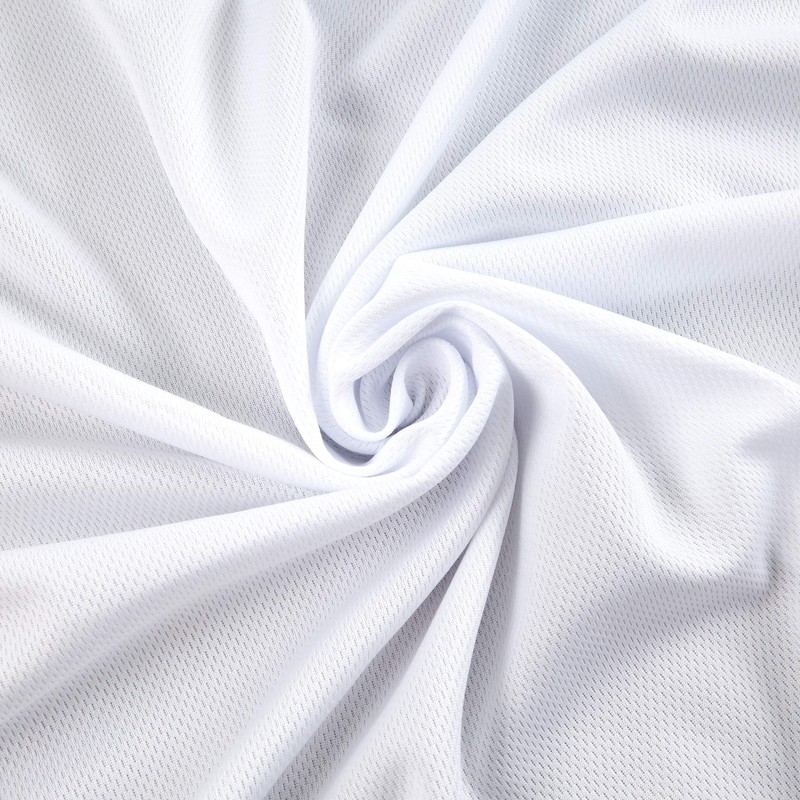 Athletic Mesh Knit White, Fabric by the Yard