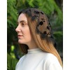 Mantveil Lace Mantilla Chapel Veils: Princess Style Black Floral Mantillas