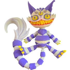 Figura de gato espeluznante articulada – Gato monstruo de terror con cola de escorpión, figura de juguete para exhibición o computadora posible – Impresión 3D en Canadá