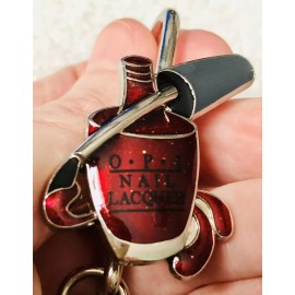 OPI Nail Polish Lacquer Bottle Alexx Key Finder Chain - Tech Manicurist