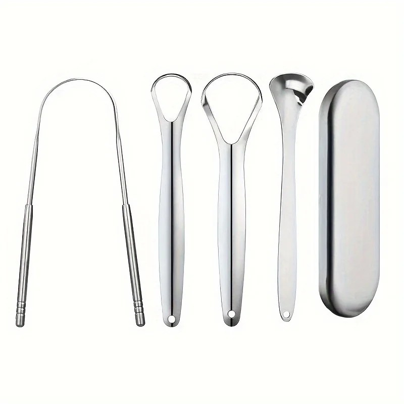 Stainless Steel Tongue Scraper for Daily Oral Care – Spoon-Shaped