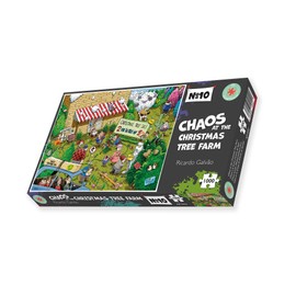 1000 Piece Jigsaw Puzzle for Adults, Teens And Kids - Chaos At Christmas Tree Farm - Funny Cartoon Jigsaw Puzzle, 1000 Piece Family Games