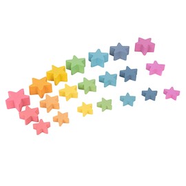 Rainbow Wooden Stars