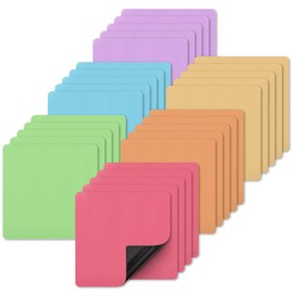Magnetic Sticky Notes, 3x3 inch, 30-Pack Pastel Dry Erase Magnets, Reusable Magnetic Dry Erease Labels, Easy to Post Notes for Whiteboard, Fridge, Locker, Cabinet, Door - Office Classroom Supplies