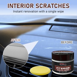 2PCS Dashboard Restorer For Car Interior， Dashboard Scratch Repair Kit，Interior Scratch Repair Wax for Car，Car Interior Scratch Remover Safe for All Vehicles