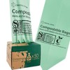 C Crystal Lemon 22L Compostable Trash Bags, Heavy Duty Trash