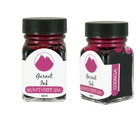 Monteverde 60ml Gemstone Fountain Pen Ink Bottle (30ml Garnet G309GA Ink Bottle - Pack of 2)