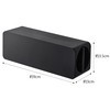 Yamazaki 5628 Magnetic Toothpaste Tube Holder, Black, Approx. 3.5 x