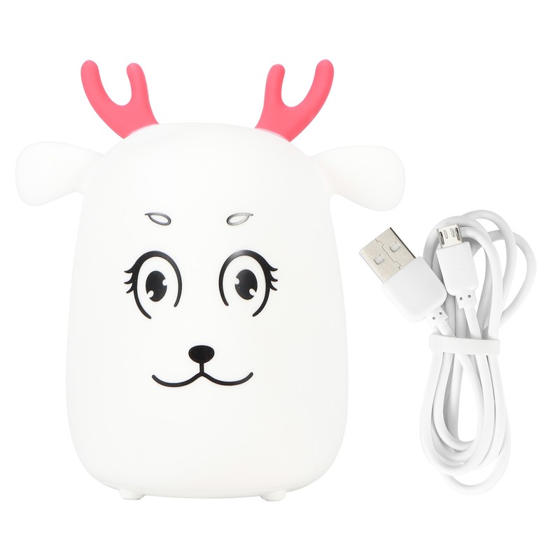 Innovative Cute Deer shaped Silicone Night Light USB Rechargeable Pat