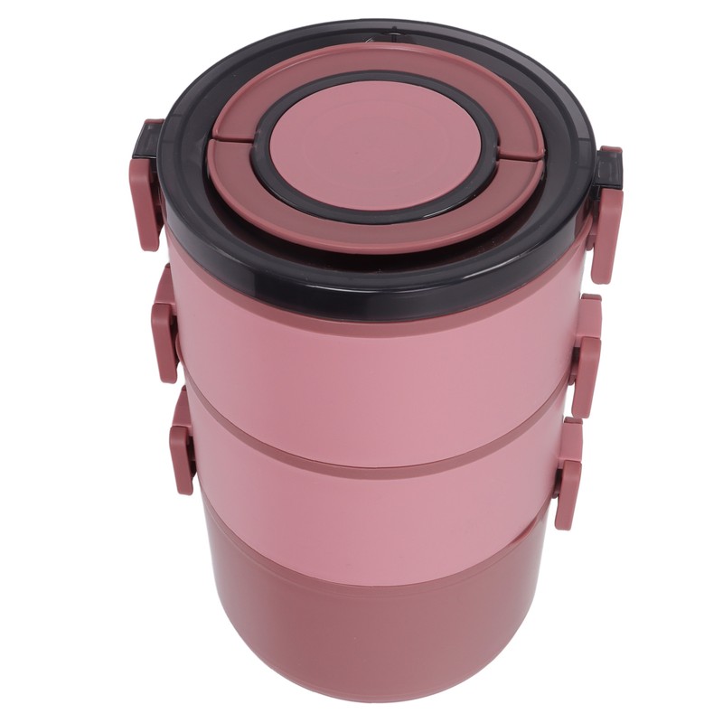 Thermal Lunch Box 2200ml Three Layer Detachable Compartment Design Portable