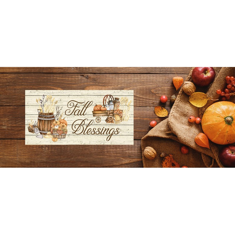 Fall Blessings Autumn Decor Wood Sign