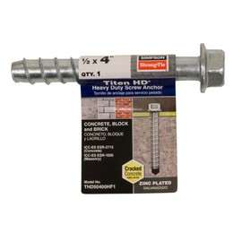 Simpson Strong-Tie THD50400HF1 Titen HD 1/2 in. x 4 in. Heavy-Duty Screw Anchor
