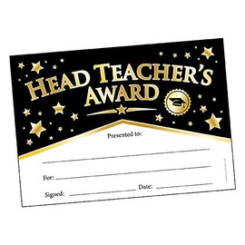 40 Head Teachers Award Formal Design Childrens Pupils School Reward Certificates A5 Primary Teaching Services