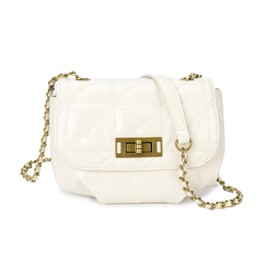 AFKOMST Small Crossbody Bag for Women Mini Shoulder Bag with Chain Strap Cute Leather Clutch Purses for Girls