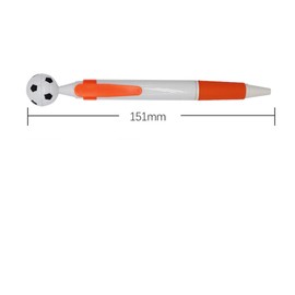 Teogneot Pack of 5 Football Shape Ballpoint Pens Football Party Ink Retractable Multicoloured Ballpoint Pen, Football Ballpoint Pen