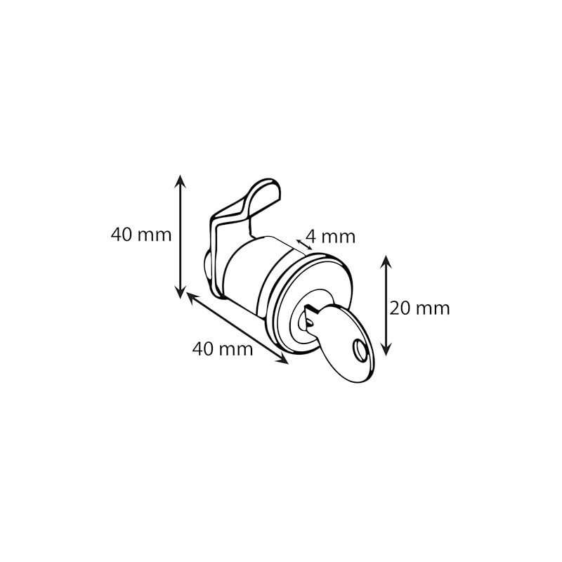 Universal Mailbox Lock Replacement with 3 Keys - Easy to