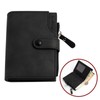Men's Leather Wallet RFID Protection Wallet Large Bifold Wallet with