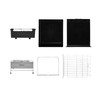 Sabatier Expandable Stainless Steel Dish Rack with Rust-Resistant Soft Coated