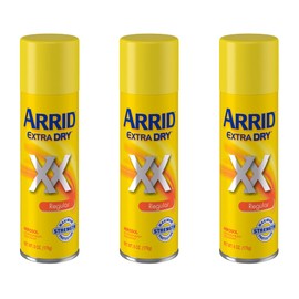 Arrid Arrid Extra Dry Antiperspirant Deodorant Spray Regular (Pack of 3)