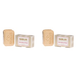 Nablus Soap Damascus Rose Handmade and Palm Oil Free 2 x 100 g Set of 2