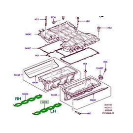 Intake Manifold Gasket Set Compatible with Defender Range Rover 10-12 13-21 VELAR 19 ON Range Rover Sport 10-13 14-22 LR011585 LR011586