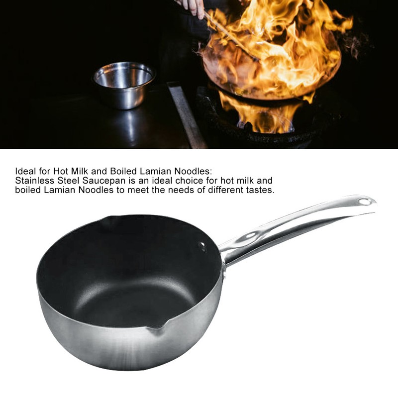 Stainless Steel Nonstick Saucepan Sauce Pan Traditional Japanese Saucepan Small
