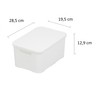 BranQ - Home essential Set of 2 Plastic Rattan Baskets