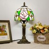 Ppbmocw Small Tiffany Style Lamp,8X14 Inches Tiffany Style Table Lamp,Mini