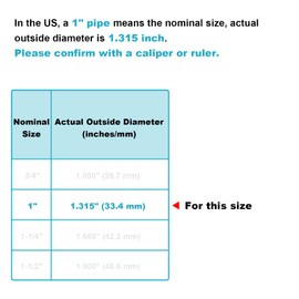 eoere 4 PCS Offset Flange Handrail Fitting, Fits 1" Nominal Structural Pipe (Actual O.D. 1.315"), Single-Side Mount, Ductile Cast Iron