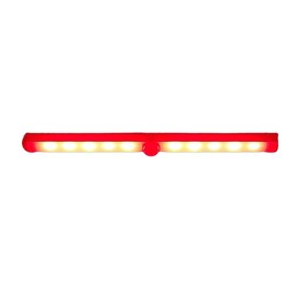 Lock Connection™ - LED Motion and Light Activated Cabinet Light. Stick-on Anywhere/Battery Operated 10 LED Motion Sensor (Red Qty 1)