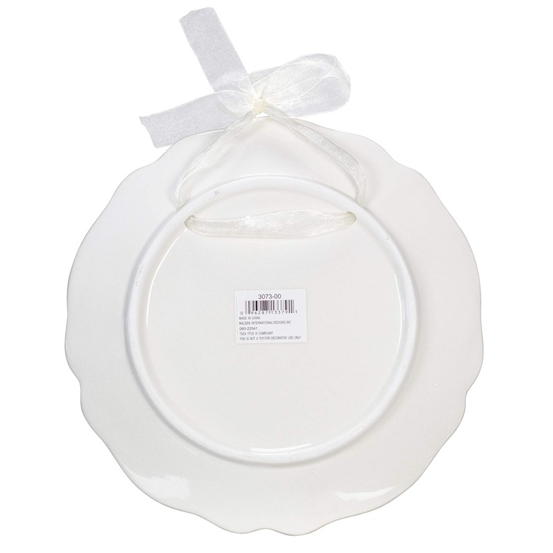 Malden 50th Anniversary Plate Ceramic Picture Frame, 4 by 6-Inch