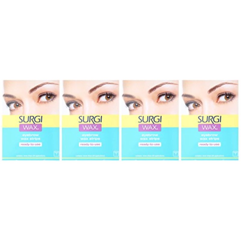 Surgi-Wax Brow Shapers For Brows, 28 Strips (pack of 4)