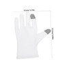 WOONEKY 2 Pairs Cotton Sleep Gloves with Built Lotion for
