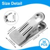 Zopeal 36 Pcs Clips for Pool Cover 2.2 Inch, Steel