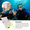 3 Panels Wrist Writing Dive Slate with Pencil Scuba Diving