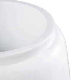 Deco 79 Resin Decorative Vase Tall Floor Centerpiece Vase, Flower Vase for Home Decoration 16" x 16" x 30", White