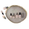 24 Pcs Press On Nails Ballerina Shape Rhinestone Studded DIY