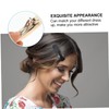 PACKOVE 3Pcs Acrylic Spring Hair Clips Chic Retro Hairpins for