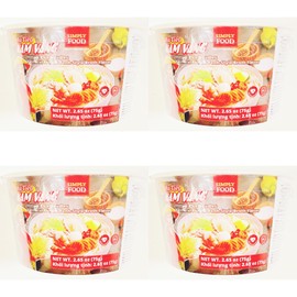 Instant Rice Noodles, Artificial Phnom Penh-Style Broth Flavor, 2.65 oz,4 Cups