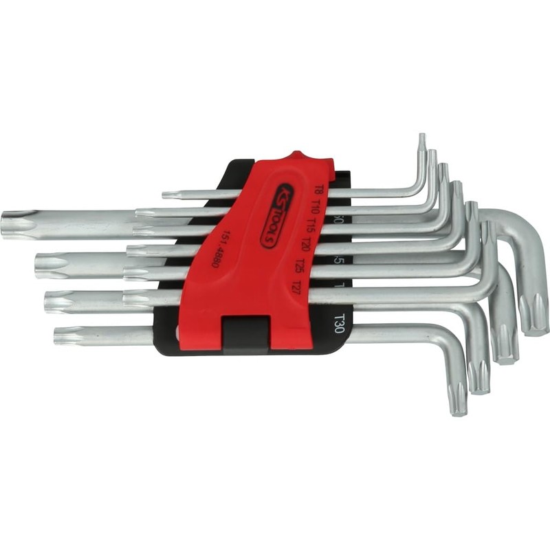 KS Tools 151.4880 Torx Allen Key Set, Long, 10 Pieces