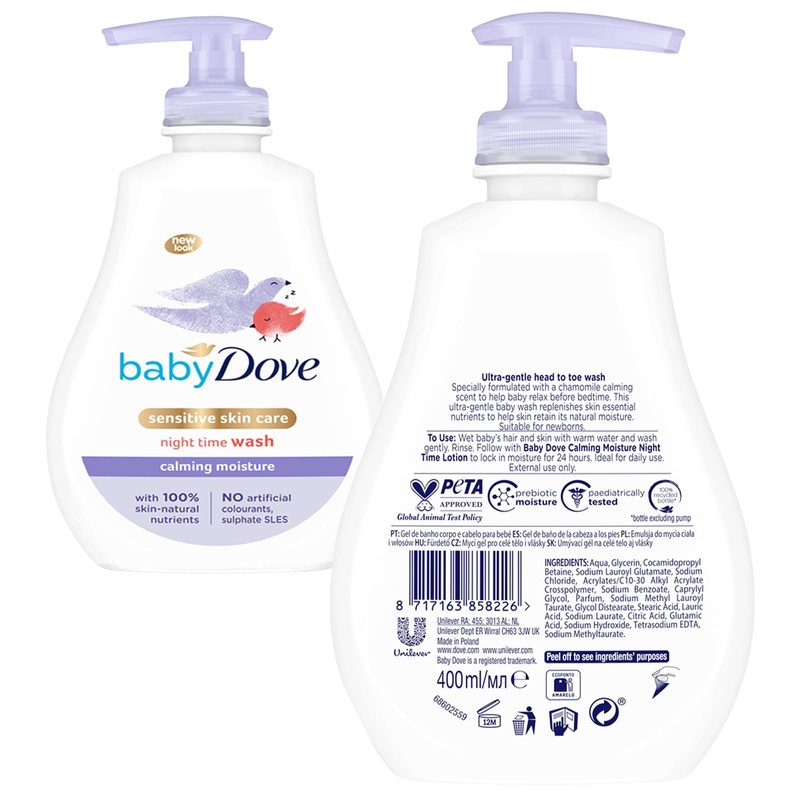 Baby Dove Calming Moisture Head to Toe Baby Wash 400