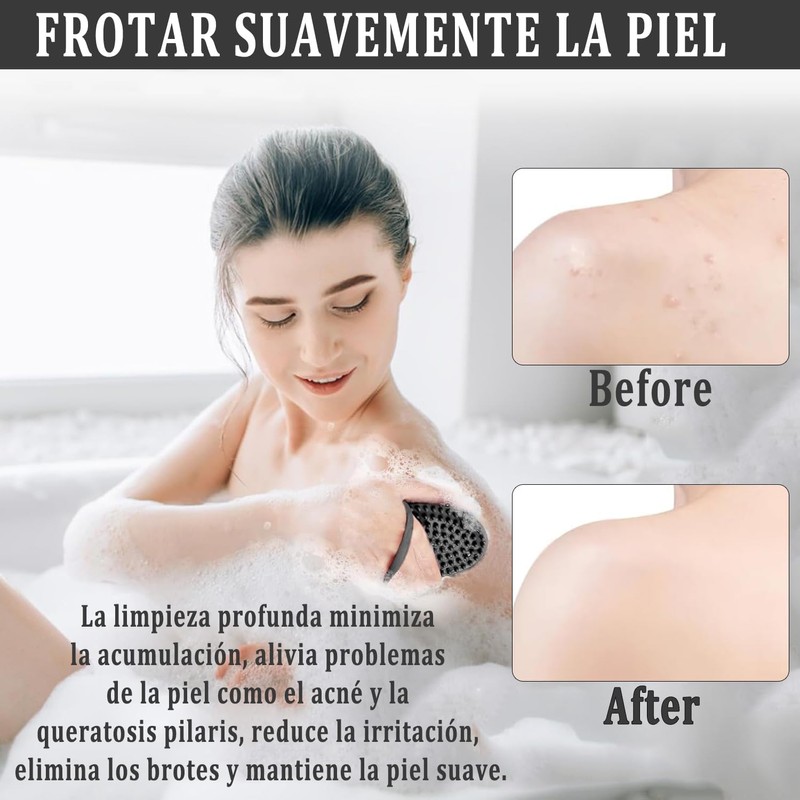 Cepillo de Baño de Silicona EPANO (2 Piezas) - Exfoliación