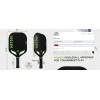 Edgeless Pickleball Paddle Carbon Fiber Thermoformed Unibody Textured w/ Cover