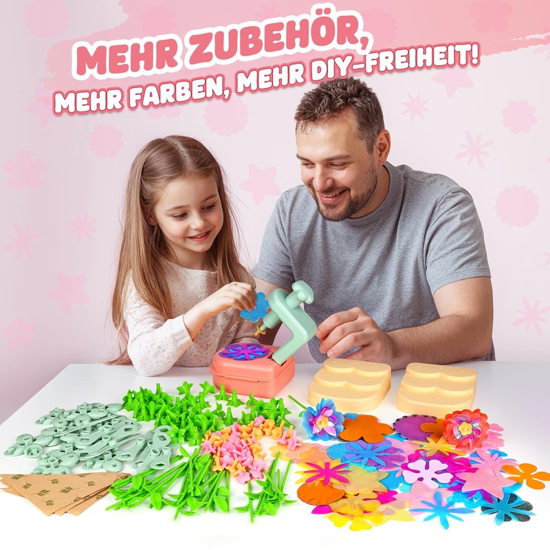 Jofuni Flower Craft Set Children Girls from 6-4-5 Years