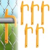 5pcs Chain Link Fence Banana Clip, Metal Fence Hardware Fabric