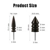 2pcs Leather Burnisher Bits for Rotary Tool, 2 Styles Leather